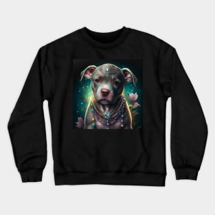 Floppy Pit Bull Puppy Crewneck Sweatshirt